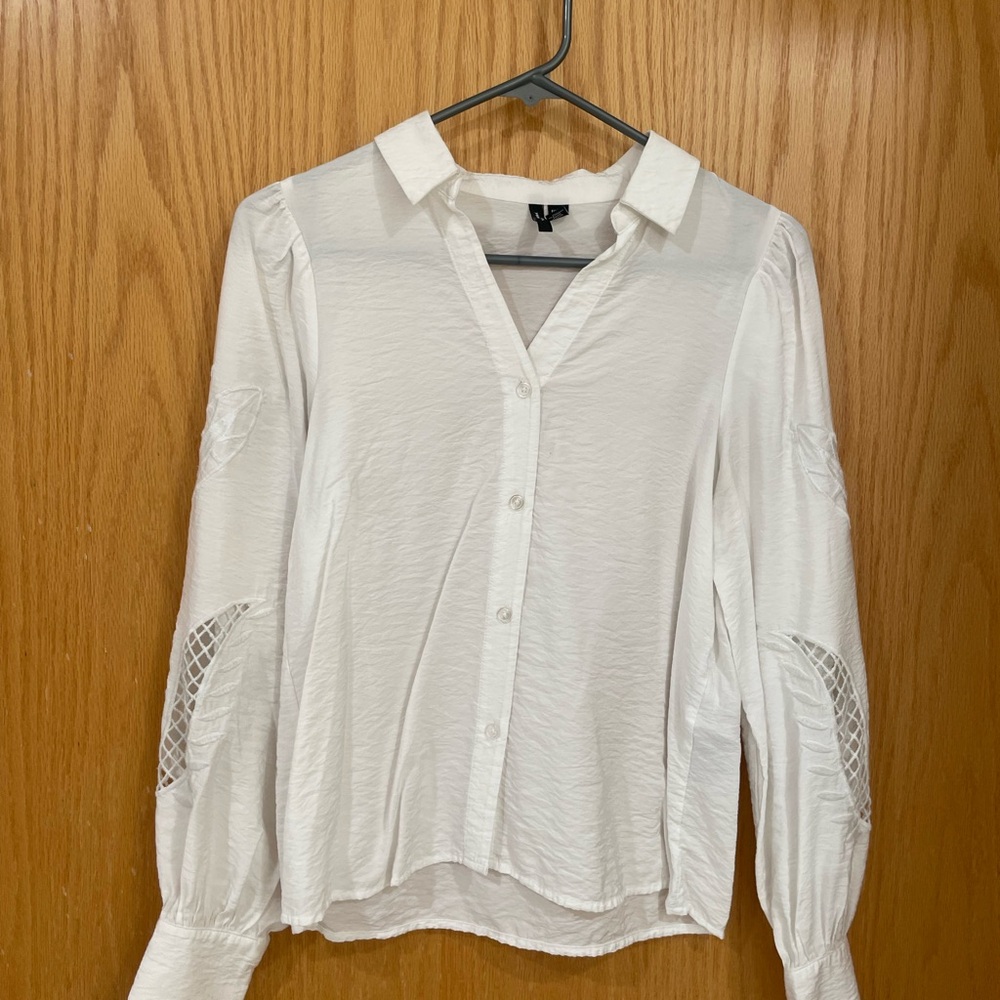 Vero Moda Cream Relaxed Puff Sleeve Blouse